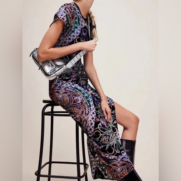 Free People Velvet Iris Maxi Dress NWT boho - Picture 2 of 6